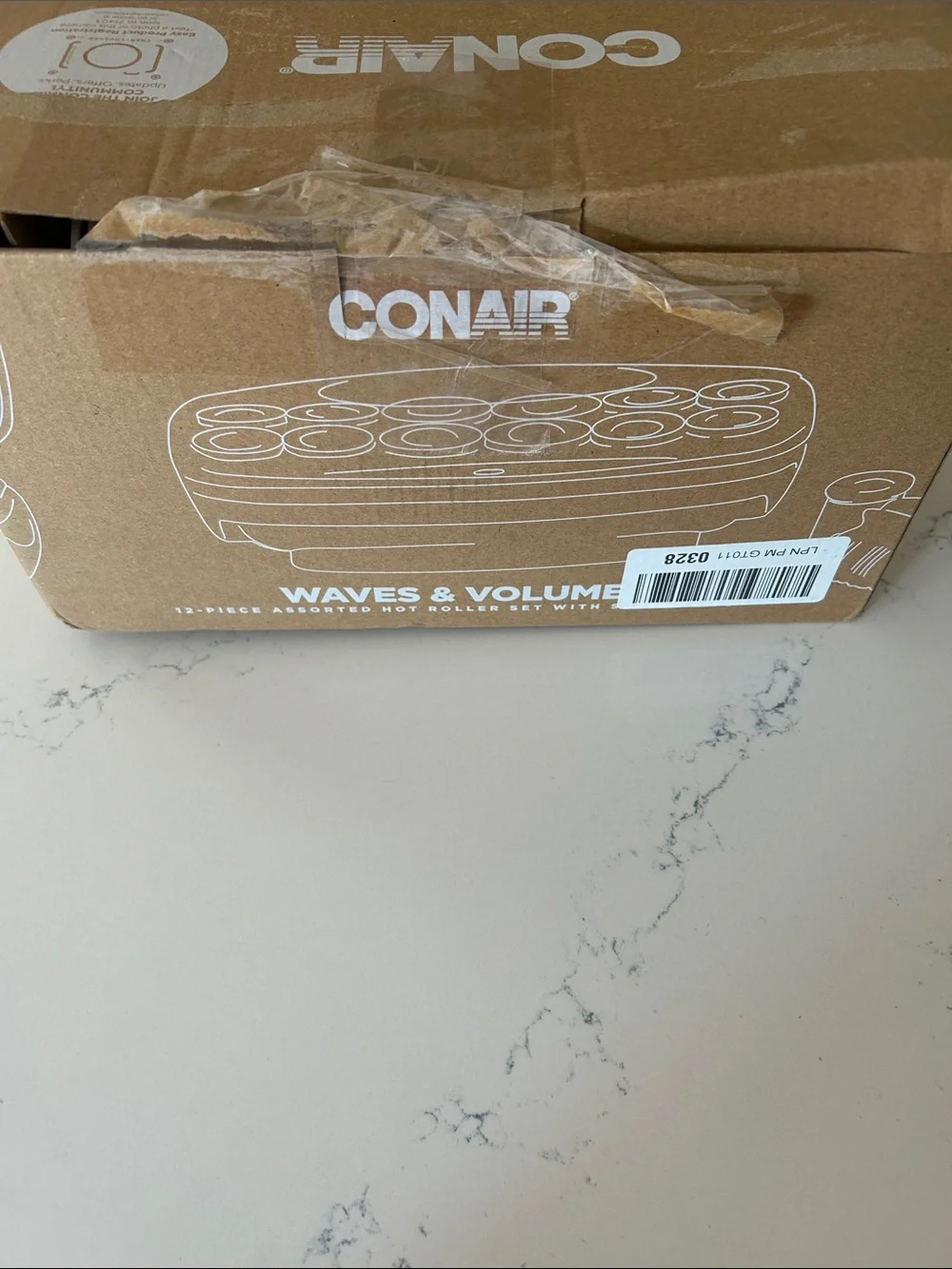 Conair Ceramic Hot Rollers, 13/4 & 11/2 Inch Rollers, Lavender, 12, NWT Open